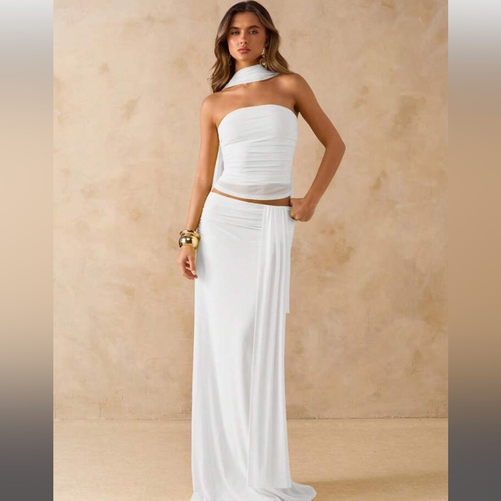 12th Tribe White Maxi Dress